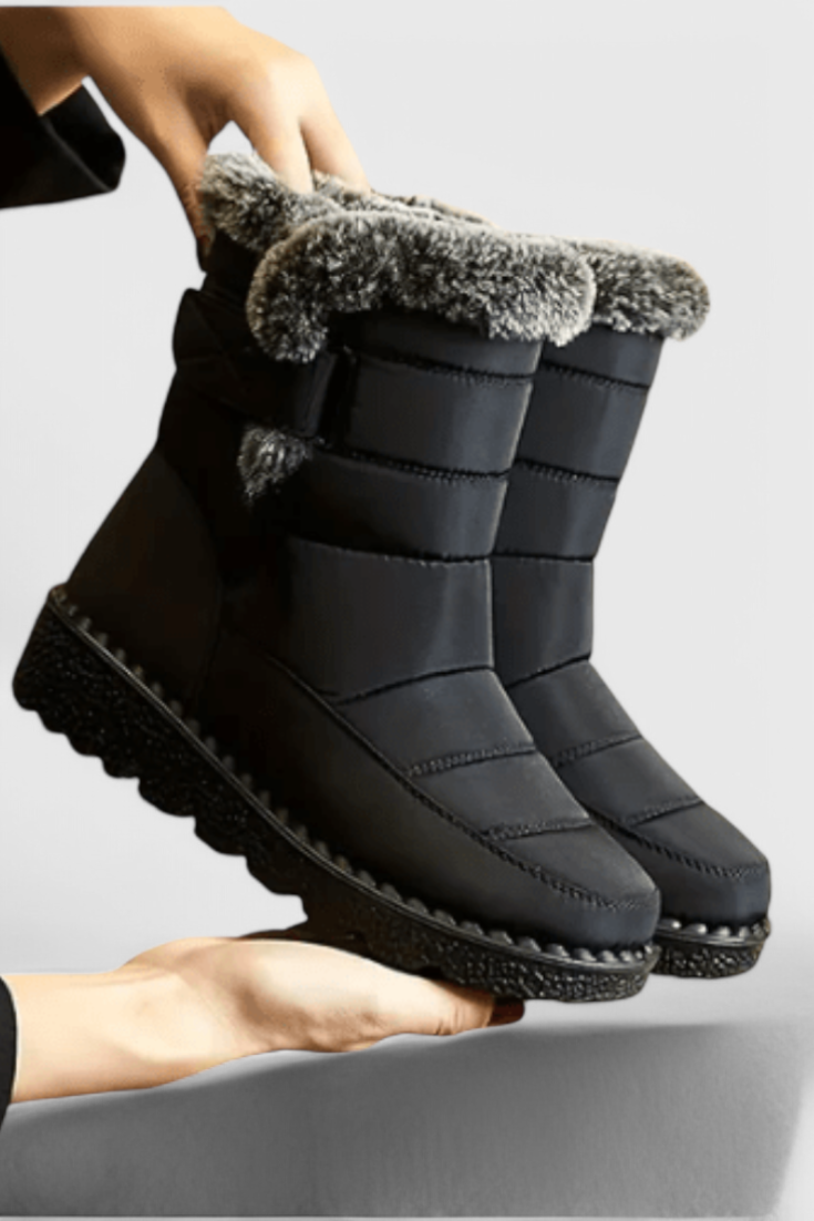 Women's Waterproof Boots with Slip-Resistant Sole and Durable Design