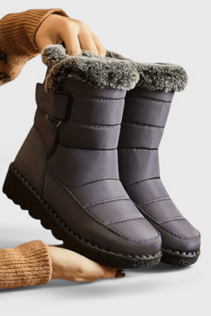 Women's Waterproof Boots with Slip-Resistant Sole and Durable Design