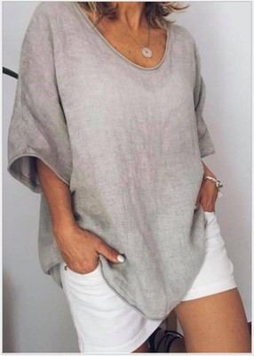 Women's summer blouse loose casual top leisure