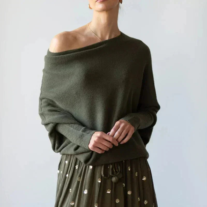 Léa Soft Knit Sweater For Women Relaxed Fit Boat Neck Everyday Comfort By Léa Cozy All Day Comfort
