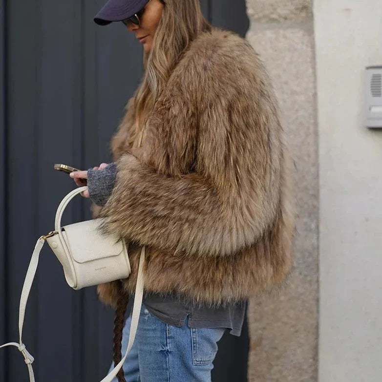 Alix | Oversized Coat with Long Fur — Chic Look & Daily Relaxation
