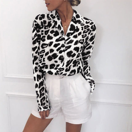 Beatrix | Elegant Blouse for Women with Leopard Print