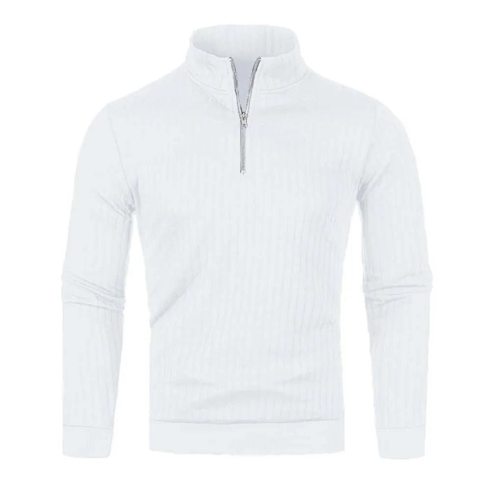 Mens Turtleneck Half Zip Sweater For Easy Layering And Everyday Comfort In Autumn And Winter Wardrobe