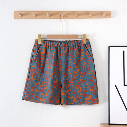 Mirjam Women Jacquard Shorts Breathable Cotton Comfort Lightweight Airy Summer Wear