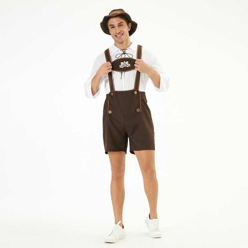 Traditional Oktoberfest Costume Men – Short Lederhosen