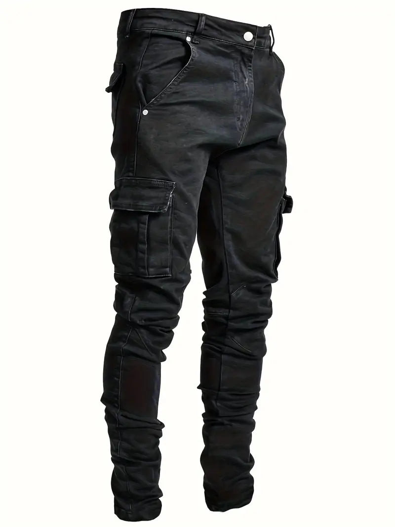 Elegant cargo pants for men with pockets Comfortable, breathable