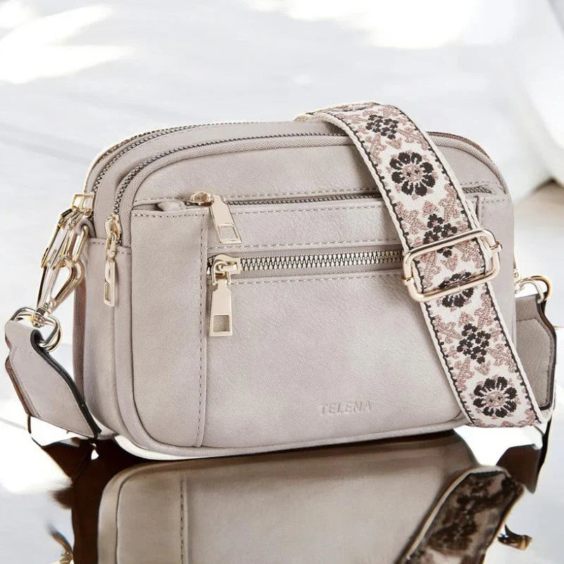 LYRONA PU Texture Shoulder Bag For Modern Women - Chic Envelope Silhouette, Minimalist Zipper, Everyday Elegance