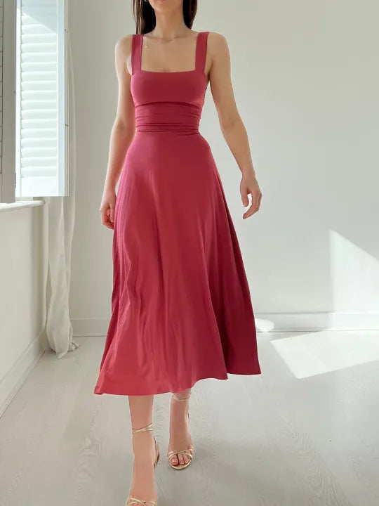 Polly Womens Sexy Dress In Luxurious Fabric With Flattering Silhouette And Breathable Comfort