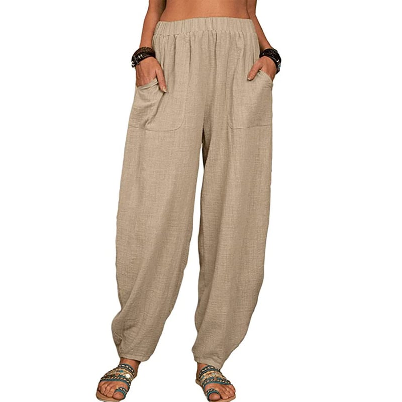 Zinzi - Casual harem pants in cotton and linen