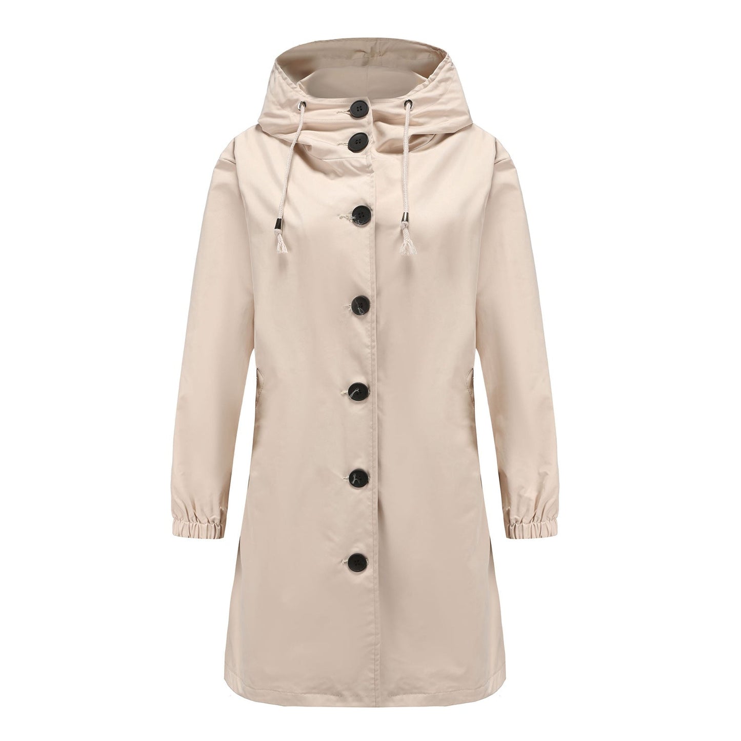 Kaoutar Long Hooded Parka For Women Urban Chic Weatherproof Coat With Adjustable Hood