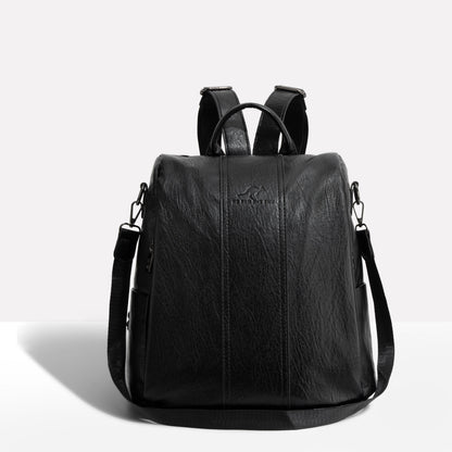 Women's Anti-Theft Leather Backpack