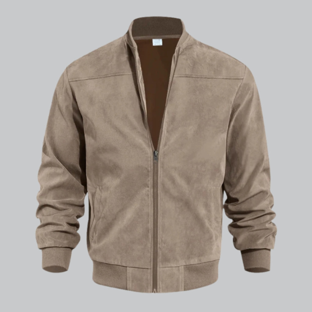 Mens Lightweight Zip Up Bomber Jacket For Everyday Layering And Modern Street Style For Men