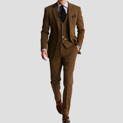 Men's Vintage 3 Piece Suit Complete Set Timeless Classic