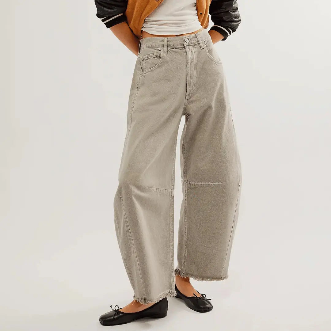 Vintage Wide Leg Denim Jeans by Zoe-Taylor