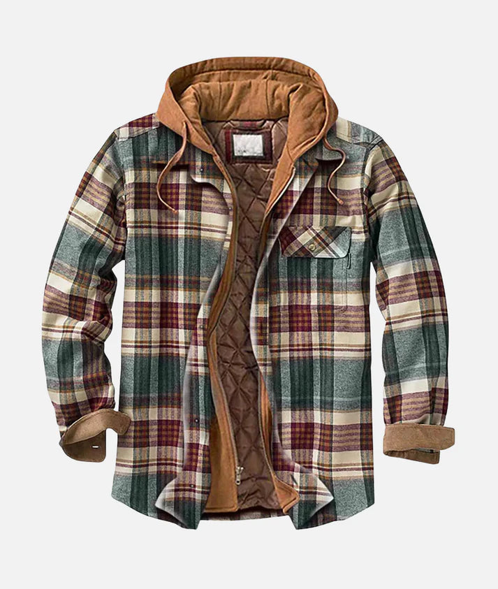 Men's Plaid Shirt Jacket For Everyday Warmth And Layering Comfort With Soft Inner Lining