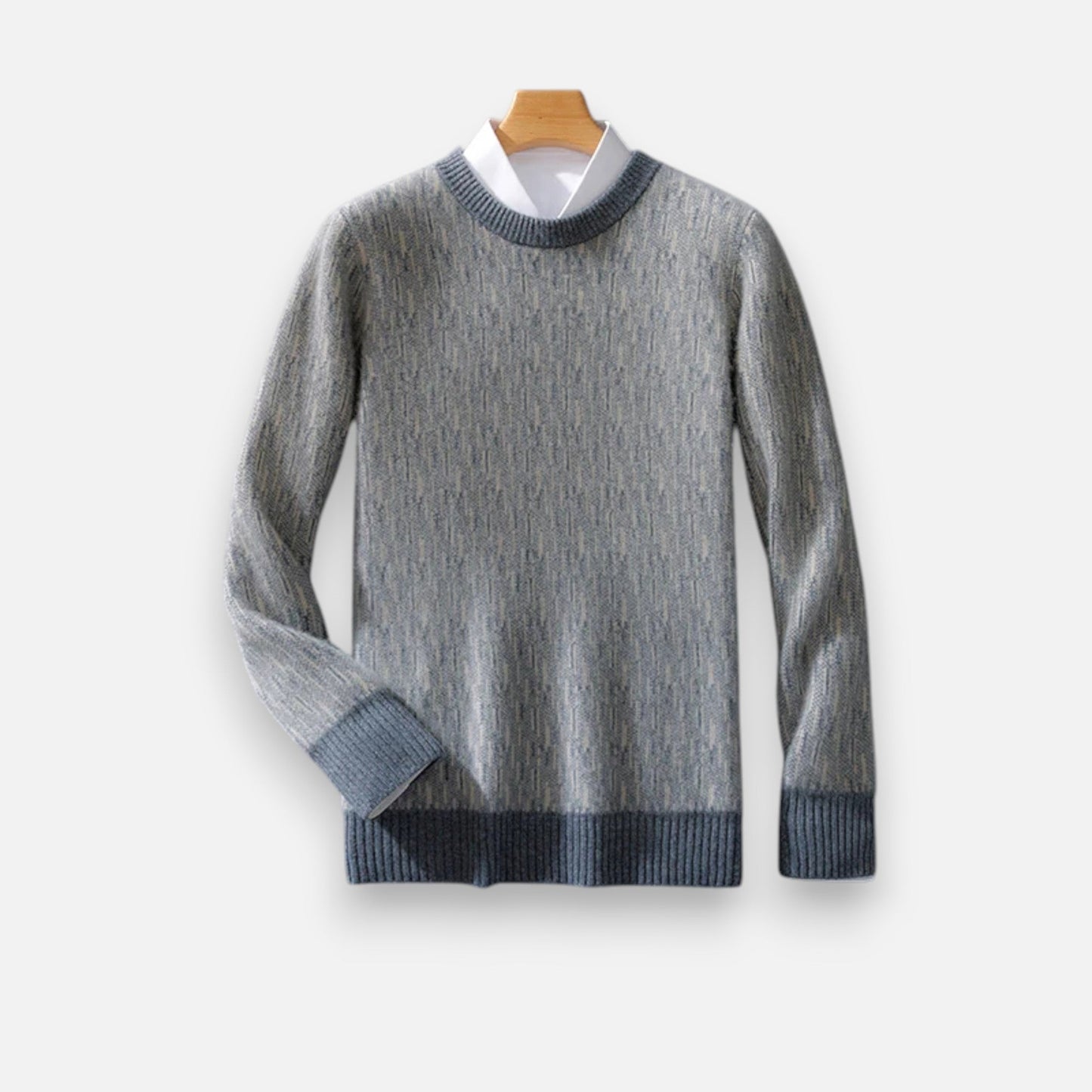 Ancient World | Men's Cashmere Sweater Classic Round Neck