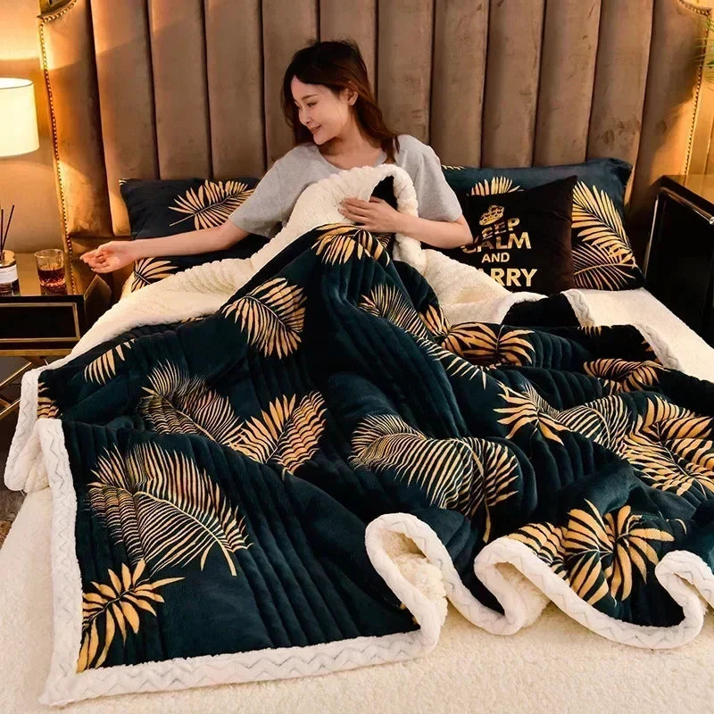 Cozy Floral Sherpa Throw Blanket For Home Use With Ultra Soft Warmth And Snuggle Ready Comfort