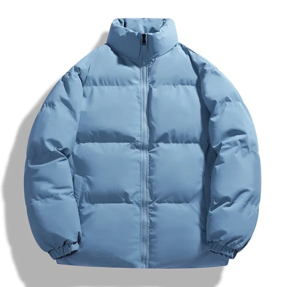 Jay Quilted Winter Jacket For Men Stand Up Collar Warmth And Minimalist Style For Everyday Adventurers
