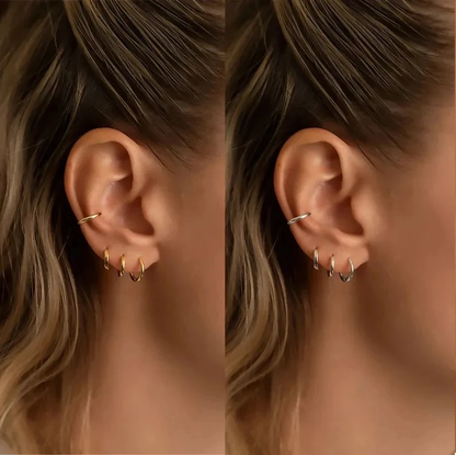 Tricia | Subtle ene Hoop Earrings for Women