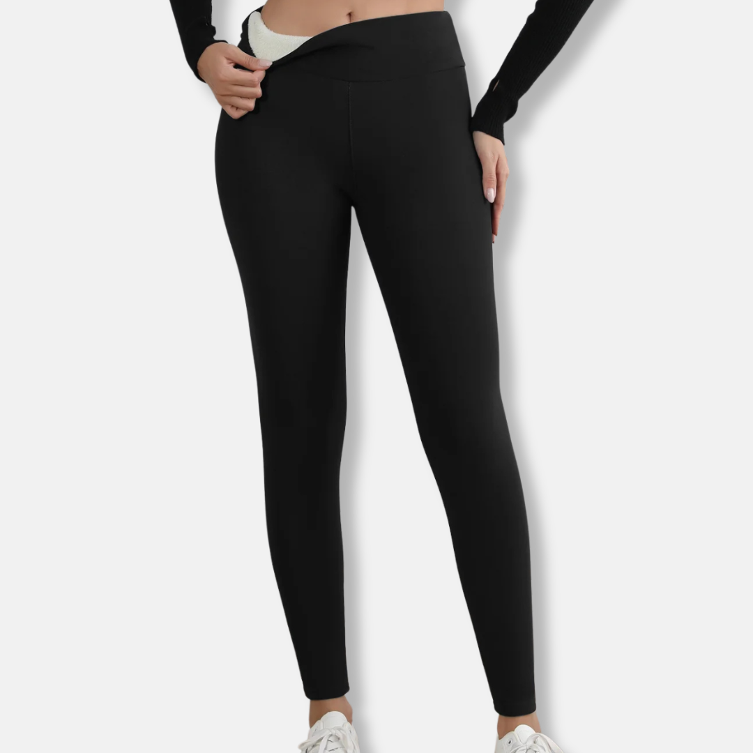 Women’s Leggings – High Waist – Plush Lined – Full Length – Body Hugging Fit