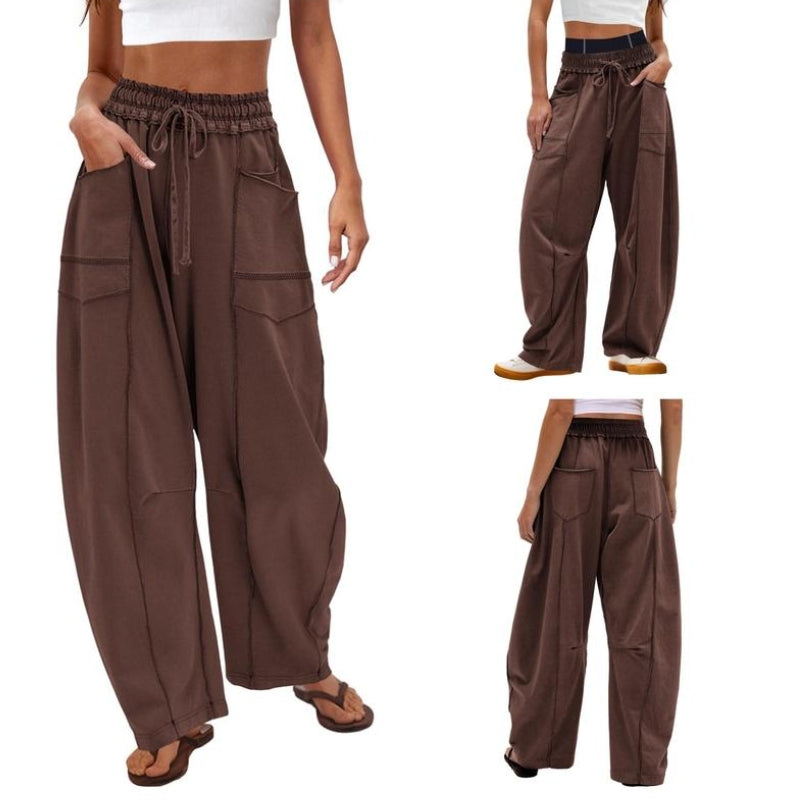 Vera Côte Barrel Sweatpants For Women Breathable Soft Fabric High Rise Shape Retention Versatile Lounge Travel