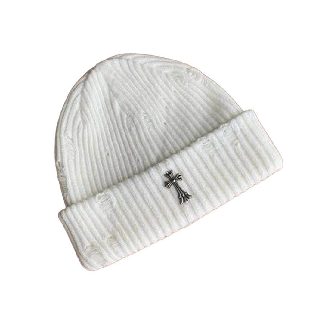 Iron Cross Ribbed Beanie