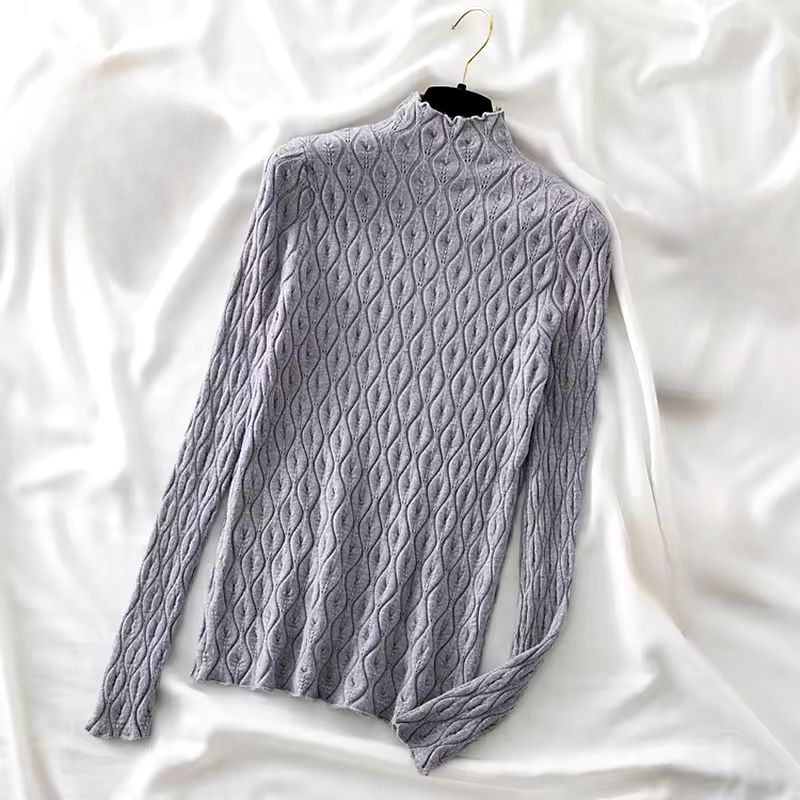Emma Luxury Cashmere Turtleneck For Women Ultra Soft Warmth Modern Draped Fit Silhouette