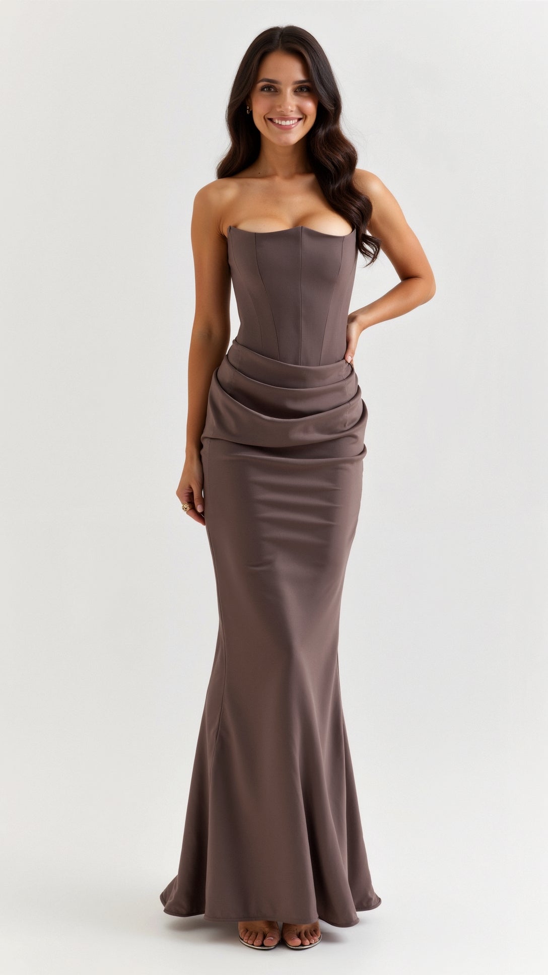 Womens Wedding Guest Dress | Corset Maxi