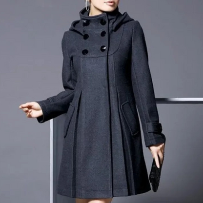 Marcelline Elegant Winter Coat For Women With Practical Side Pockets And Timeless Style