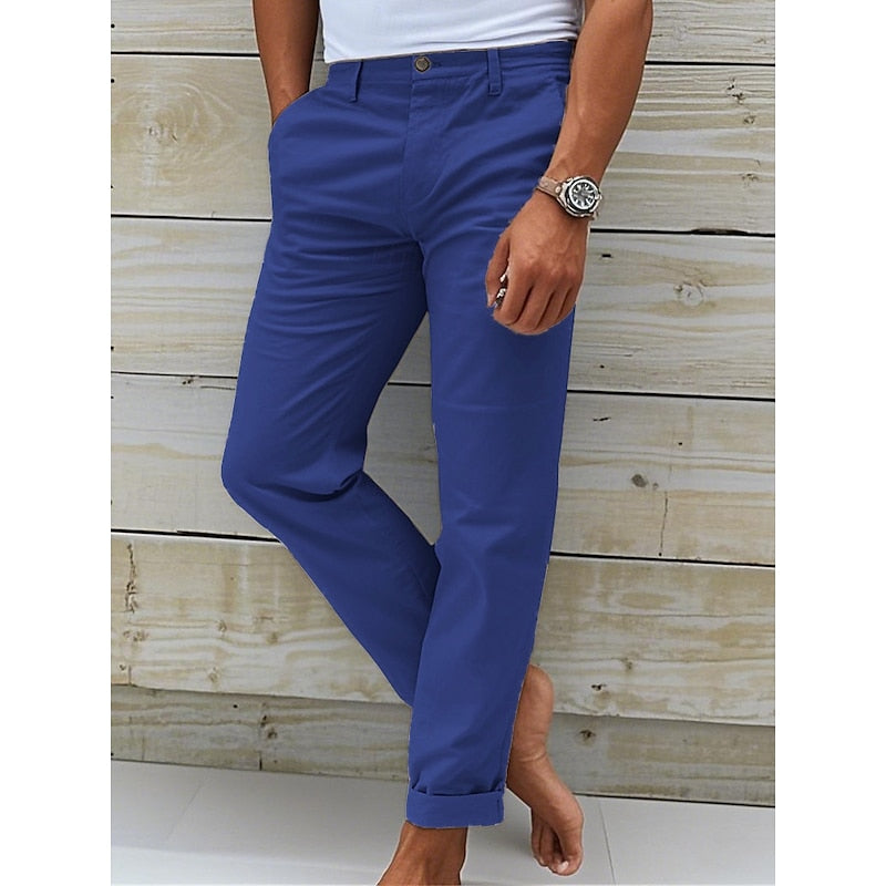 Versatile Mens Slim Fit Chinos Tailored Comfort For Everyday Smart Casual Wear Essential Wardrobe Staple