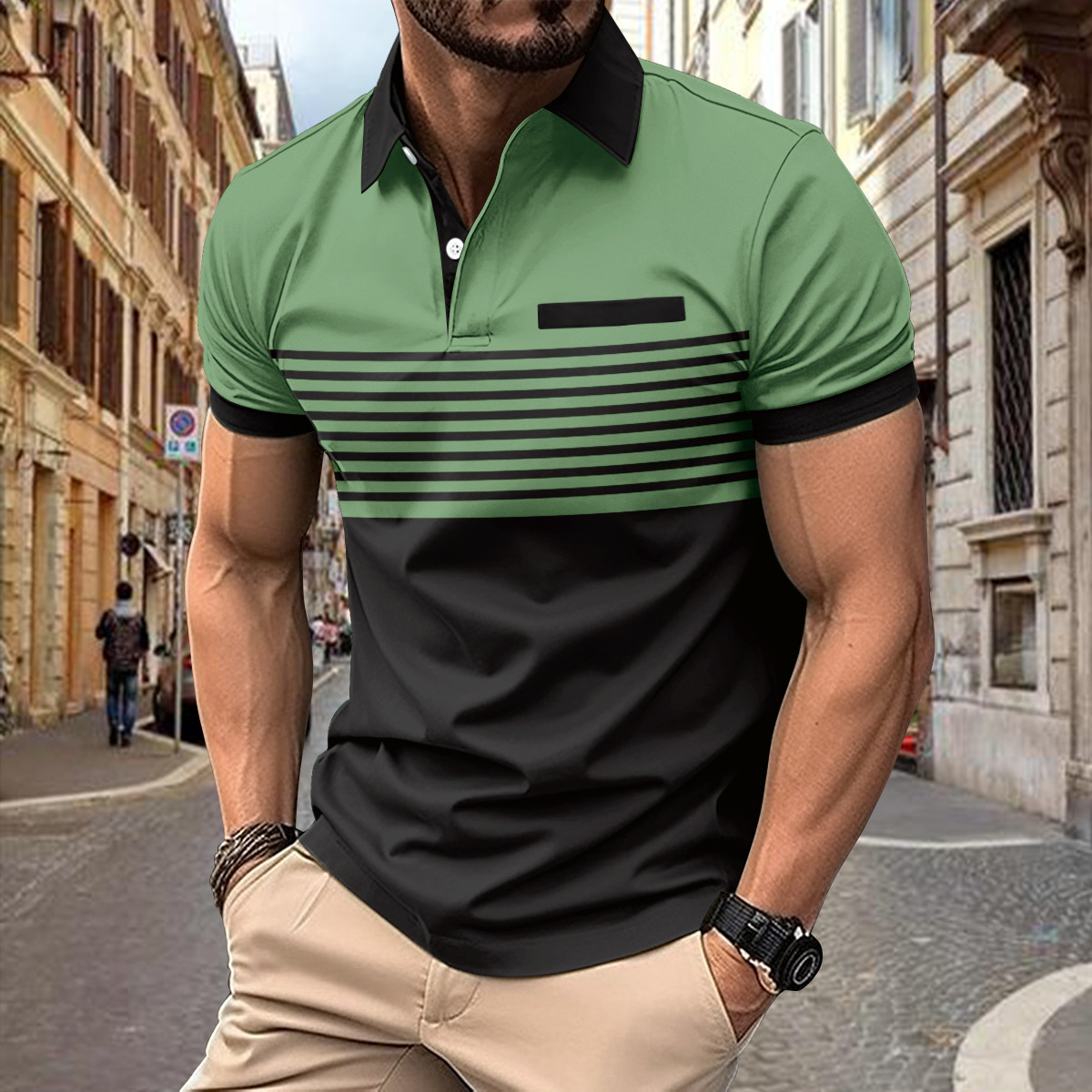 Jacob Mens Polo Shirt By TrendAura Breathable Classic Polo For Casual And Active Wear
