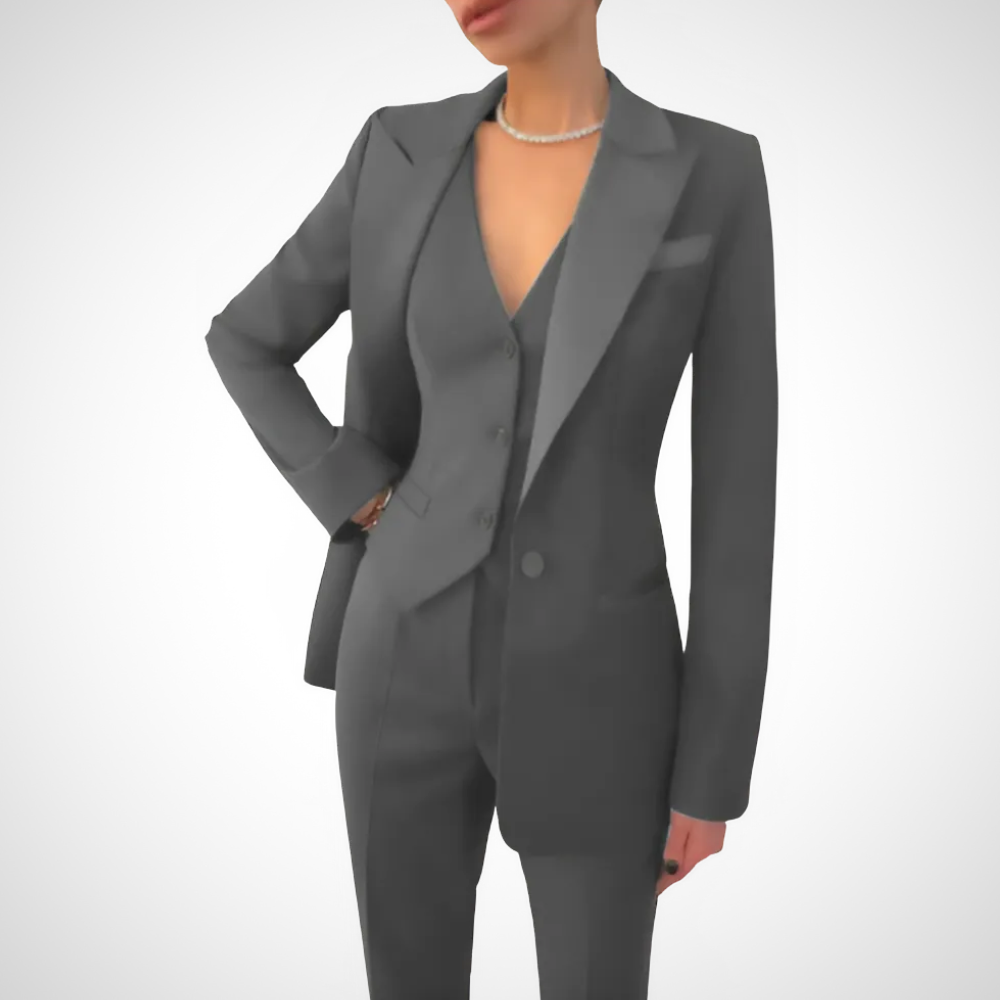 Women’s Elegant Tailored Three-Piece Suit | Chic