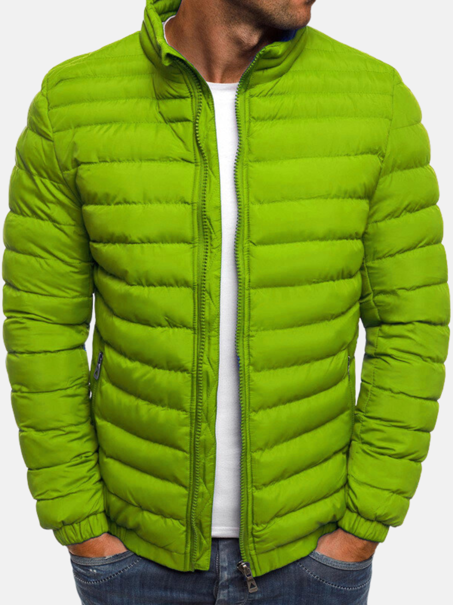 Modern Mens Quilted Jacket With Extra Warmth And Wind Resistant Build For Men Street Style Everyday Wear