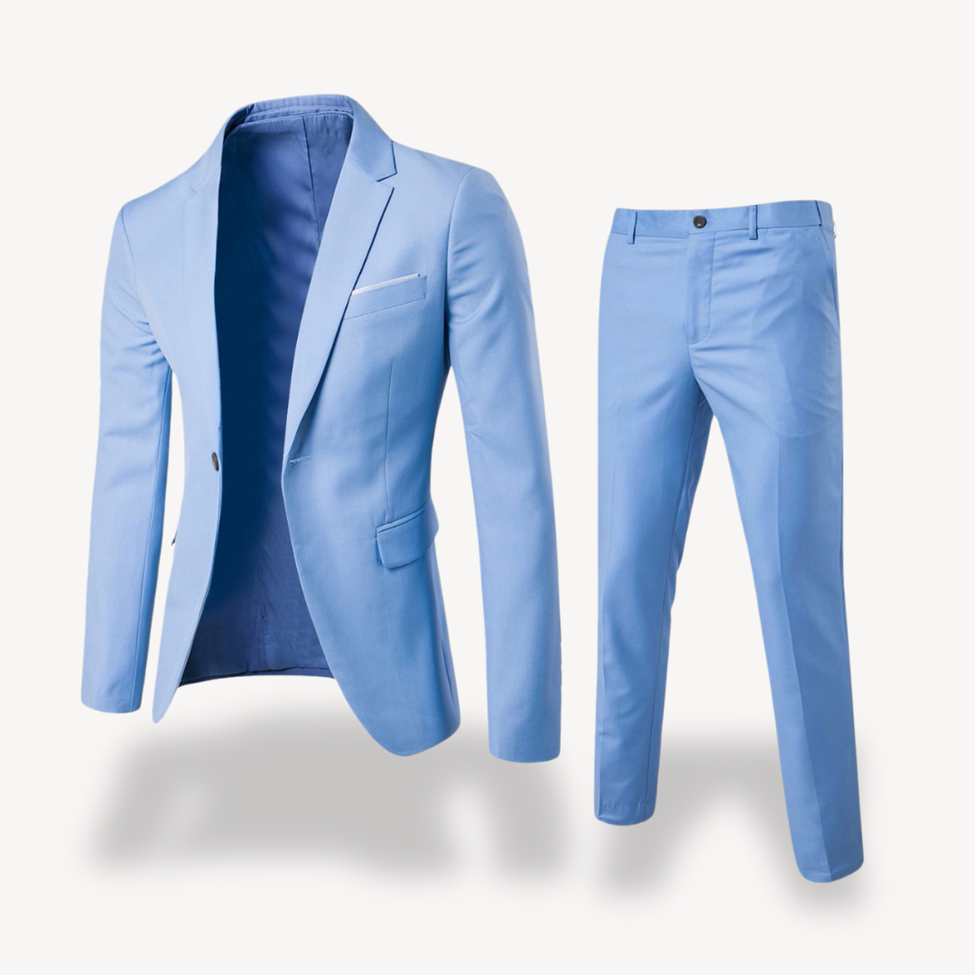 Men's Tailored Two Piece Suit Classic For Professionals Elevate Style And Confidence