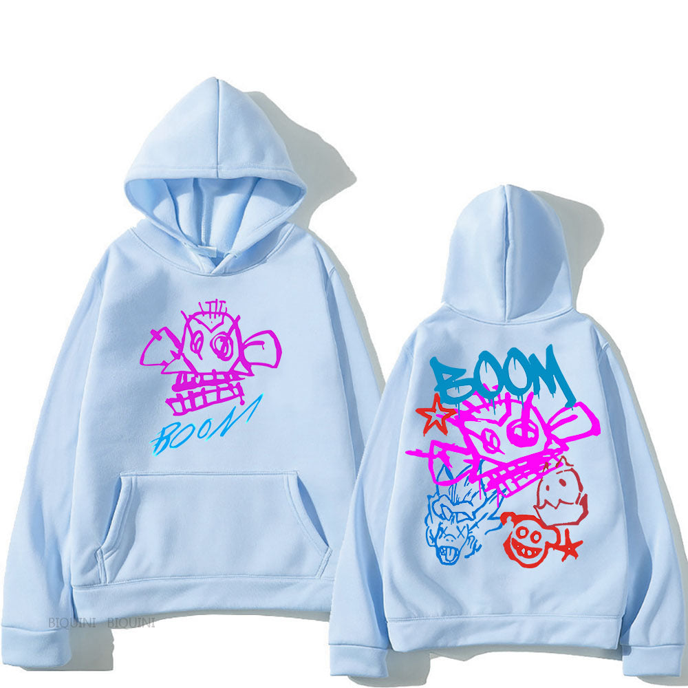 Eloura-Moda | Arcane Jinx Cartoon Long Sleeve Hoodie