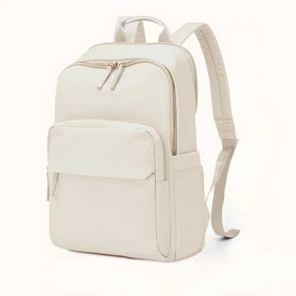 TrendAura Cambridge Court Backpack - Water-Resistant With Laptop Compartment And Gold Tone Hardware