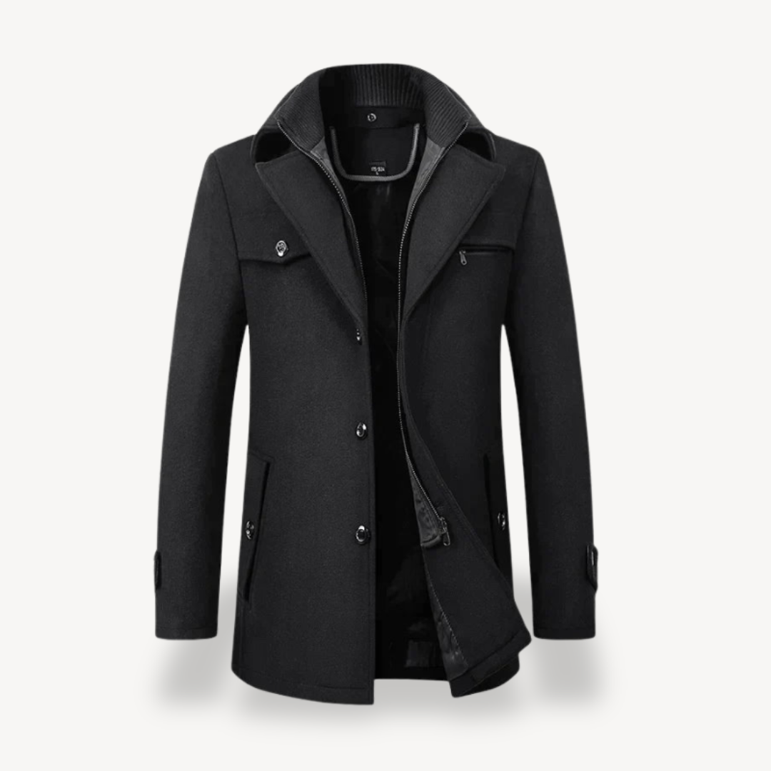 Men's Formal Trench Coat Modern Fit For Professionals Elevates Office To Evening Style With Timeless Polish