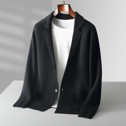 TrendAura | Men’s Knitted Cardigan Blazer