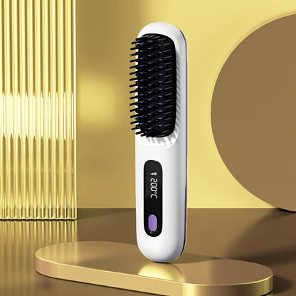 SleekMate | Portable USB-Rechargeable Straightening Comb with Anti-Scald Protection