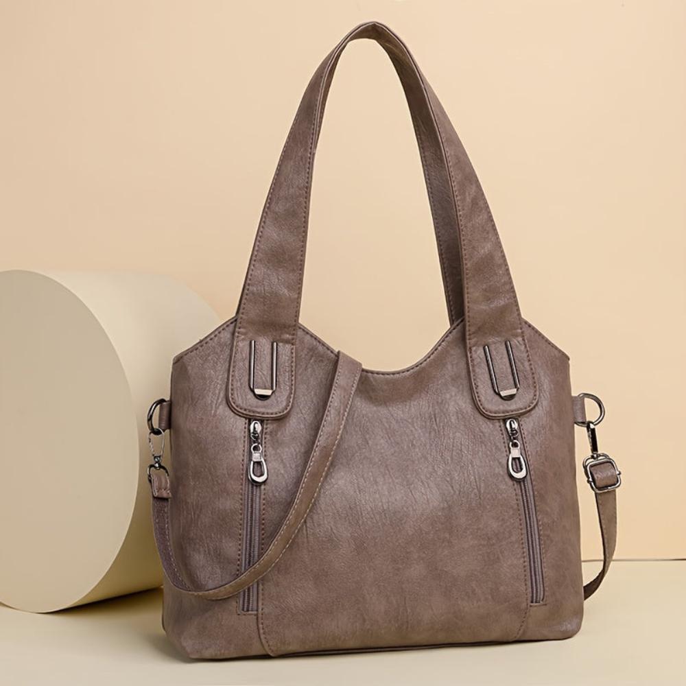 TrendAura Wendy Handbag - All Season Vegan Leather With Structured Design And Dual Handles