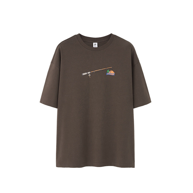 Jesse Three Dimensional Foam Print T Shirt For Men With Modern Fit And Bold Individual Design
