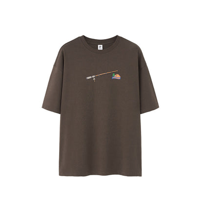 Jesse Three Dimensional Foam Print T Shirt For Men With Modern Fit And Bold Individual Design