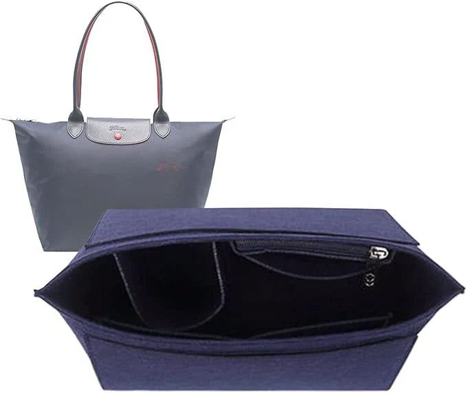 Organiza Felt Purse Organizer Insert For Tote Bags Fits Longchamp Le Pliage L And Similar Keeps Essentials Neat
