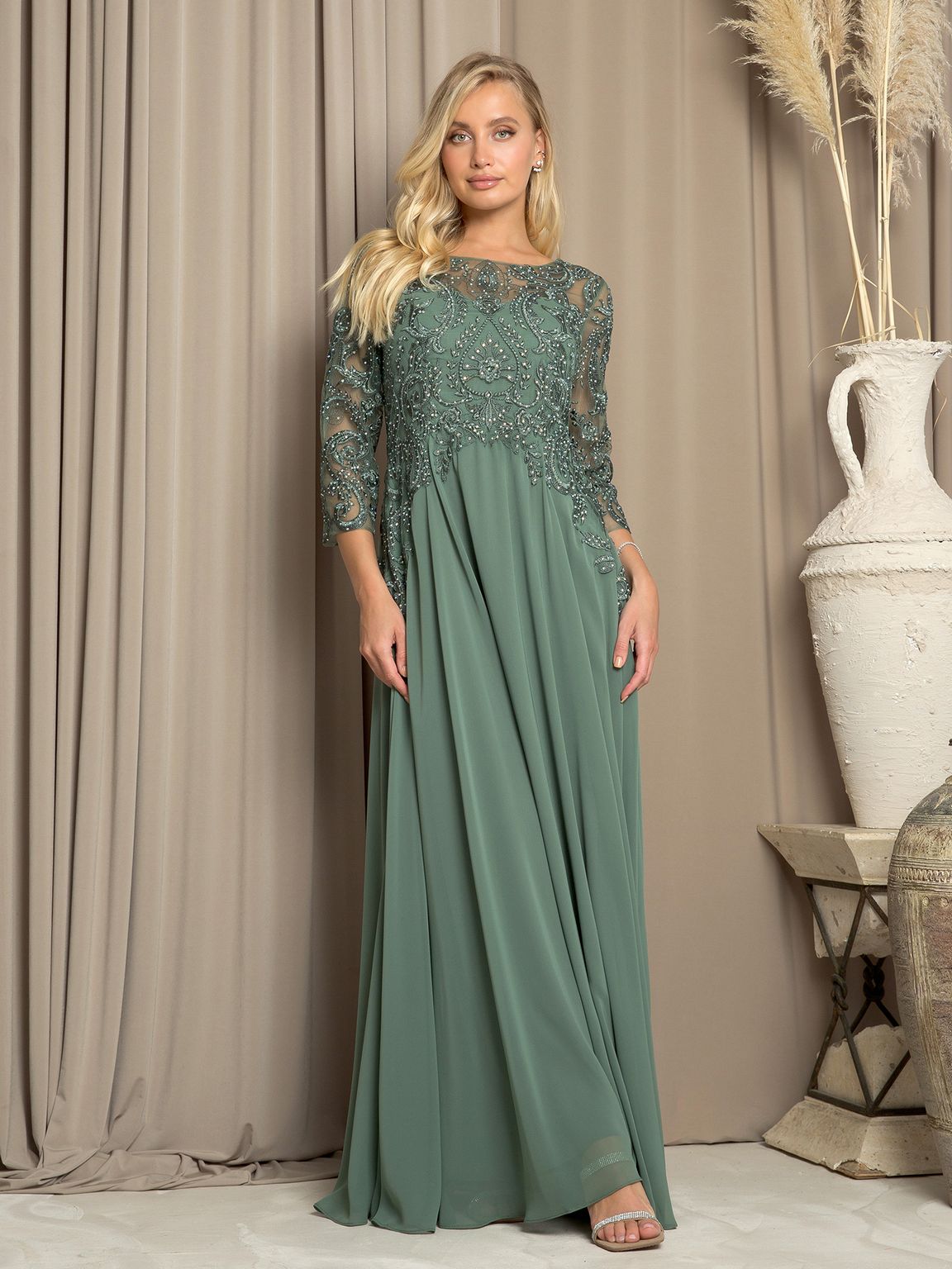 Eva Fashion 5248 Long Formal Mother of the Bride Dress