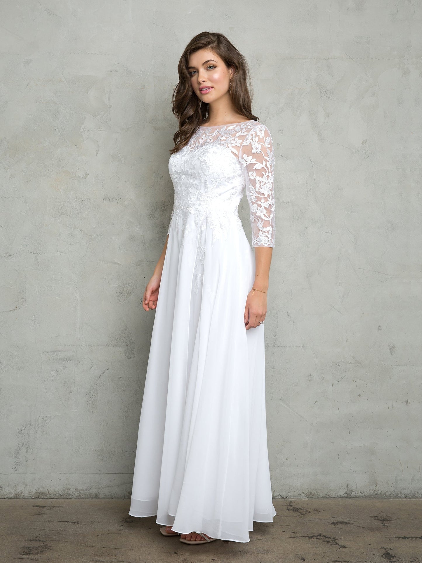 Eva Fashion 5258 Long A Line Mother of the Bride Formal Dress