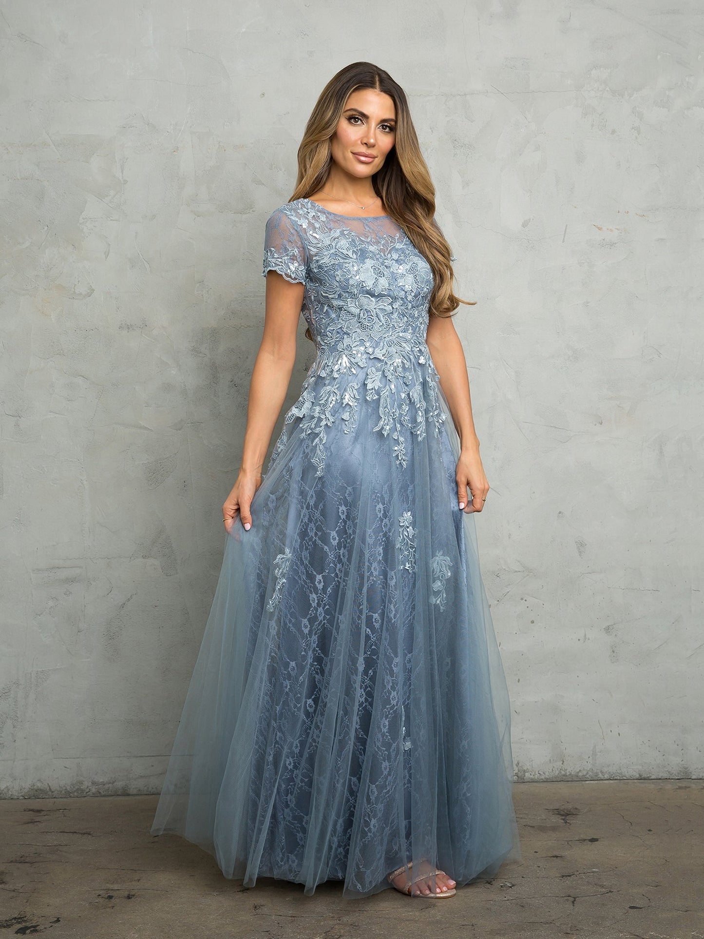 Eva Fashion 5261 Long Formal Mother of the Bride A Line Dress