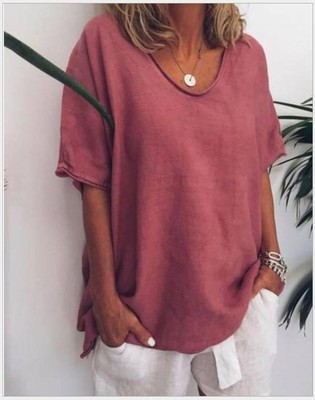 Women's summer blouse loose casual top leisure