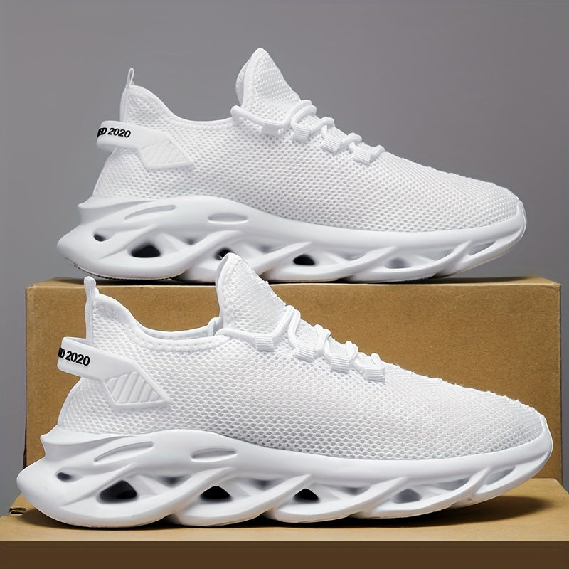 Men's Mesh Running Trainers Sporty Cushioned Sole For Men Athletes Power Up Performance