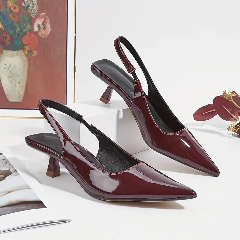 Women’s Pointed-Toe Slingback Sandals | Kitten Heels