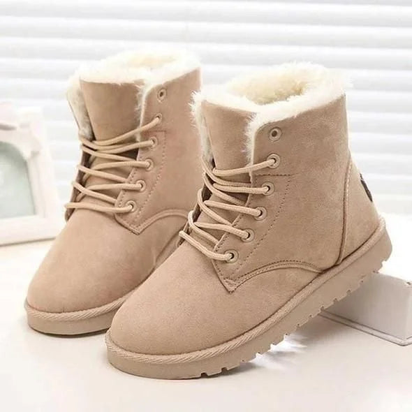 RanLinli™ | Warm Lace-Up Ankle Snow Boots